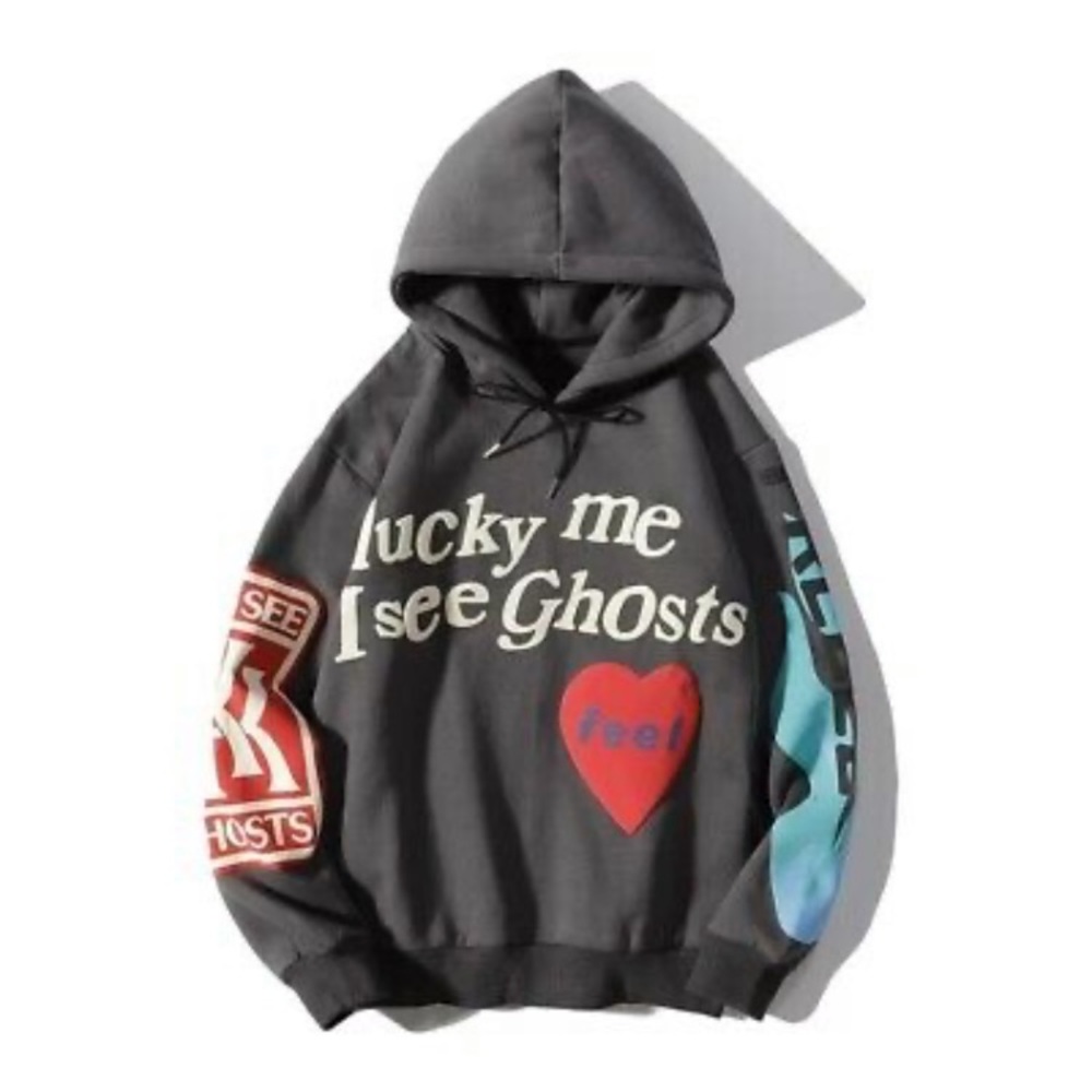 LUCKY ME I SEE GHOSTS OVERSIZED HOODIE